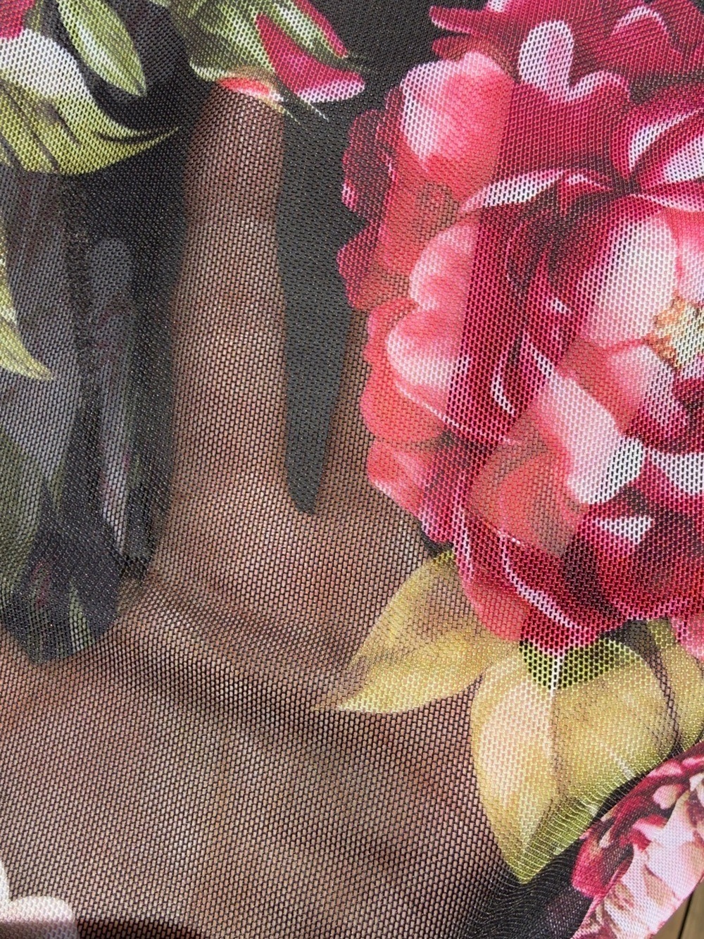 🌺🖤 Floral Cowl Neck Camisole in Black and Pink | Size Medium - Picture 7 of 11